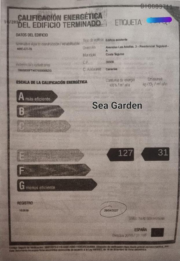 Vivienda Vacacional Sea Garden コスタ・テギセ エクステリア 写真
